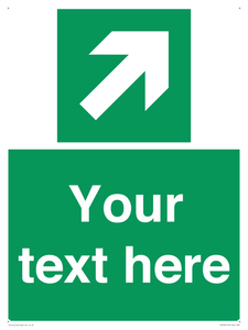 Custom Arrow Top Right Sign